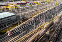 Das Zugnetz in Europa