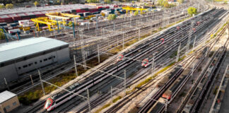 Das Zugnetz in Europa