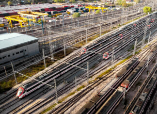 Das Zugnetz in Europa