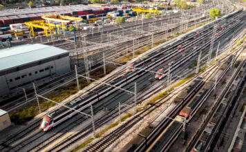 Das Zugnetz in Europa